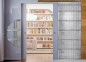 Preview: SYNTESIS Line LUCE Schiebetürkasten für doppelflügelige Glas- & Holztürblätter in einer 150 mm Trockenbauwand