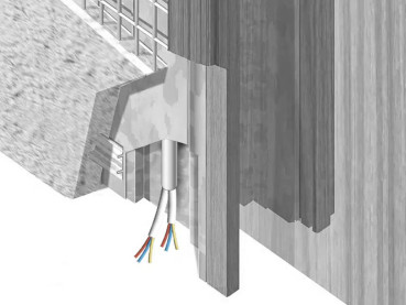 UNICO LUCE 150 mm Schiebetürsystem für doppelflügelige Glas- & Holztürblätter in Massivwand